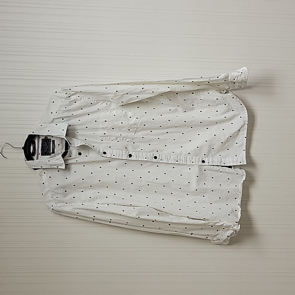 On the Road men's skull button up sz large